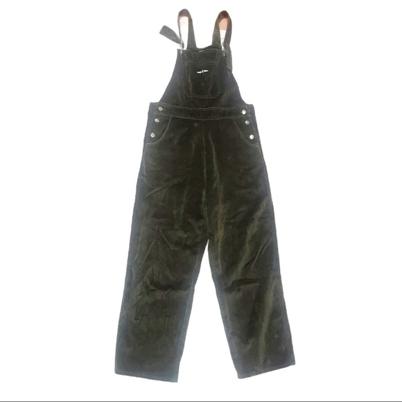 tuesday Pants - Vintage Tuesday M green velvet overalls